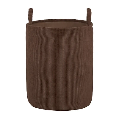 Brown Corduroy Hamper