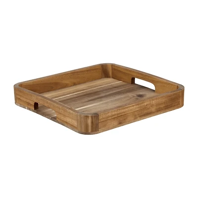 Square Acacia Wood Tray