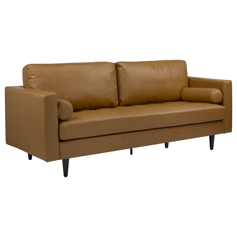 Faux-leather Sofa