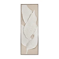 3D Leaves Framed Oil Painting