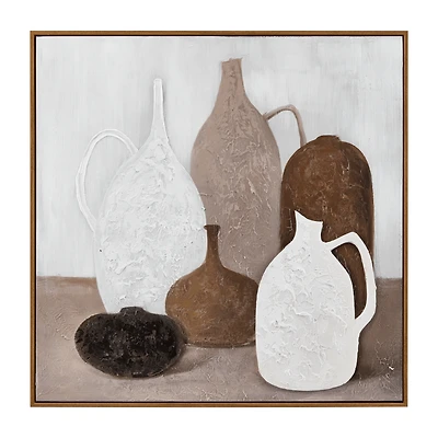 Neutral Vases Framed Art