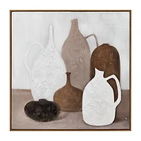 Neutral Vases Framed Art