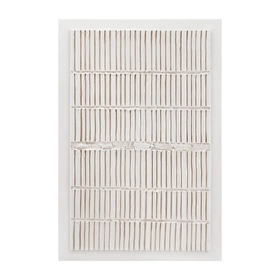 White Textured Abstract Canvas