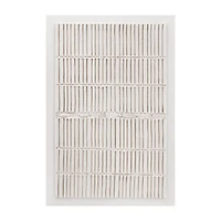 White Textured Abstract Canvas