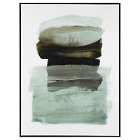 Gel-Embellished Minimalist Green Canvas