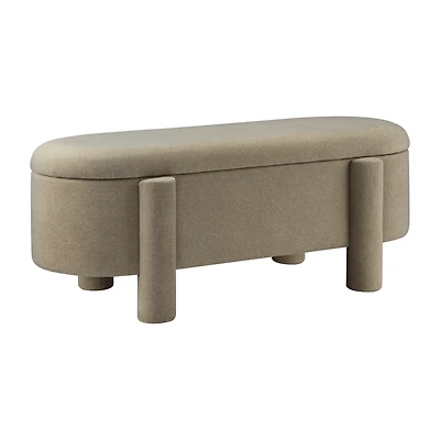 Fabric Ottoman with Storage