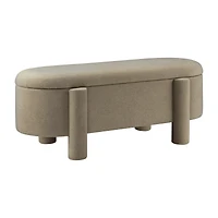 Fabric Ottoman with Storage
