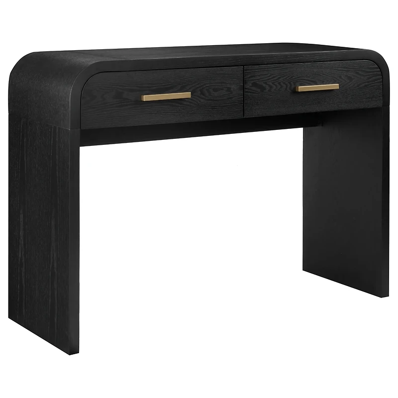 Black Console with Drawers