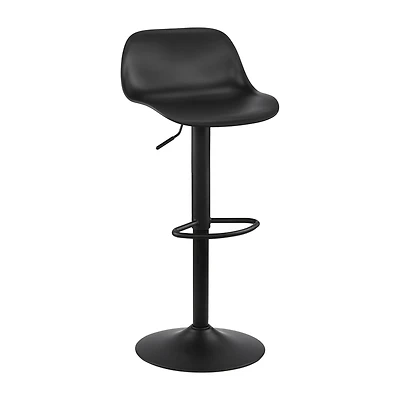 Black Metal & Plastic Bar Stool