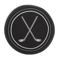 Shaped Cushion with Hockey Sticks