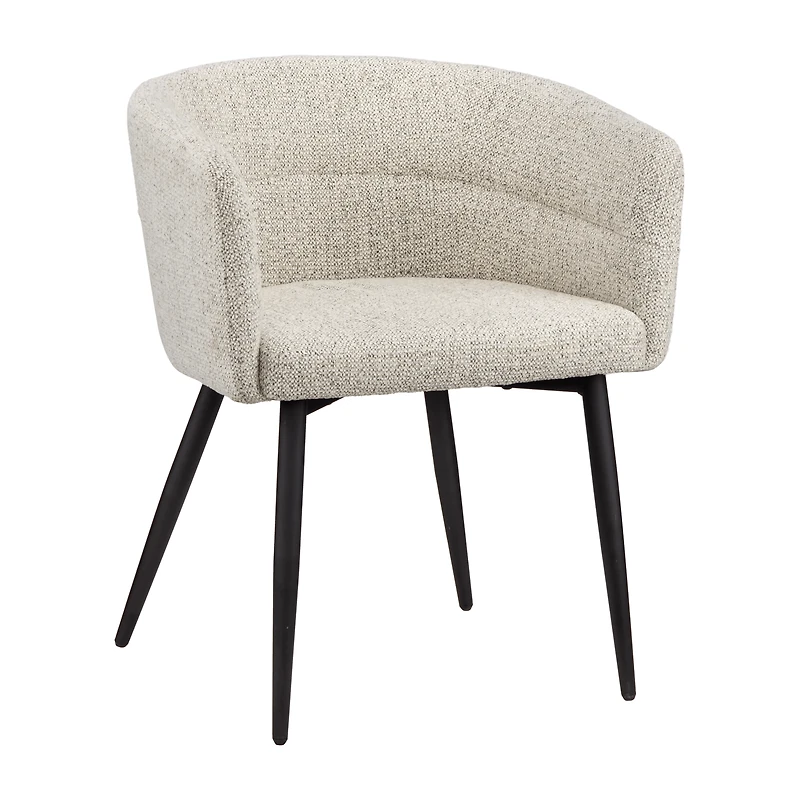 Fabric and Metal Accent Chair