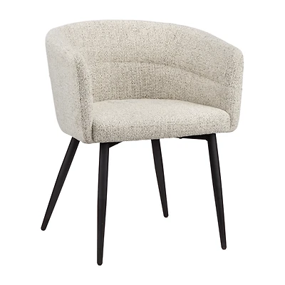 Fabric and Metal Accent Chair