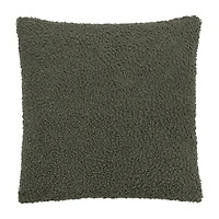 Sage Doodle Boucle Decorative Throw Pillow
