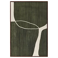 Green Abstract Framed Art