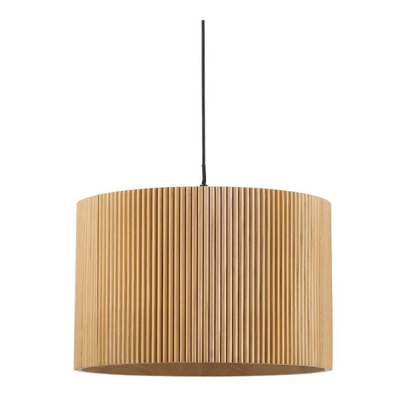 Ribbed Wood Ceiling Lamp