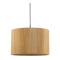 Ribbed Wood Ceiling Lamp