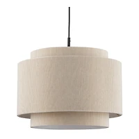 Ribbed Beige Ceiling Lamp