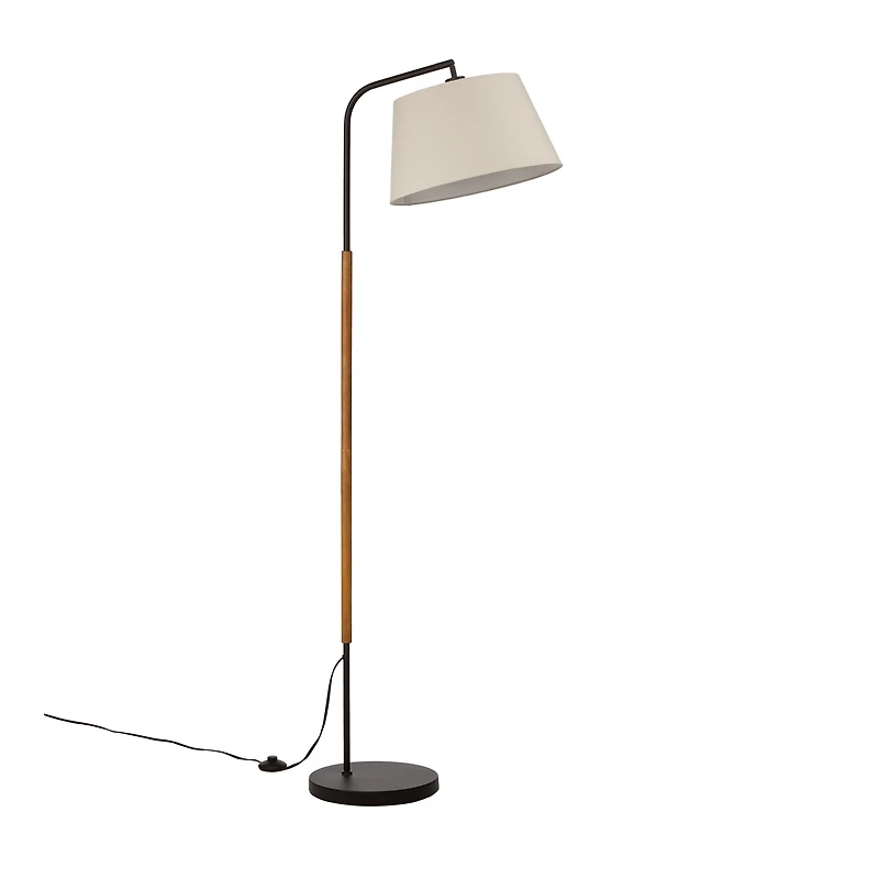 Metal & Wood Floor Lamp