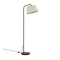 Metal & Wood Floor Lamp