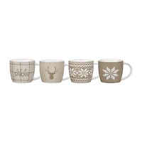 Set of 4 Winter Mugs