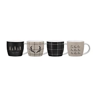 Set of 4 Holiday Mugs