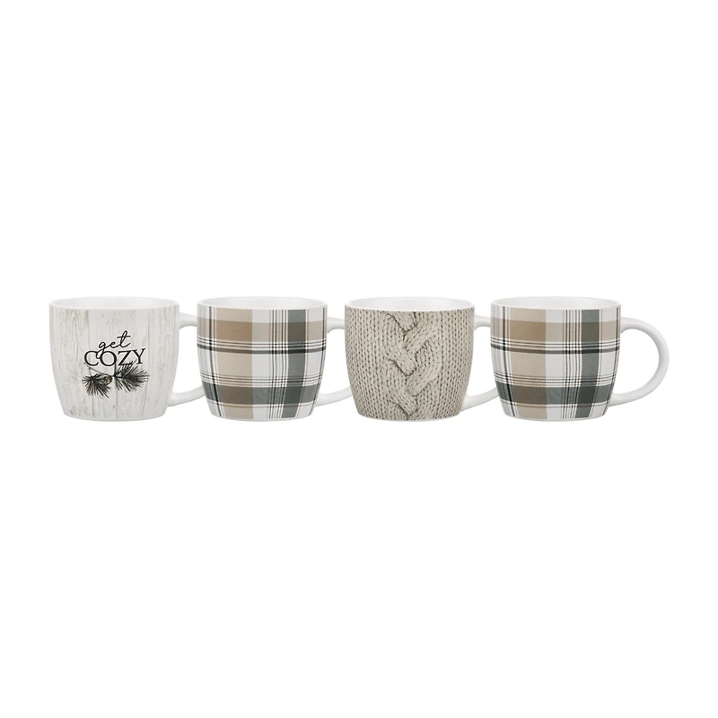 Set of 4 Get Cozy Mugs