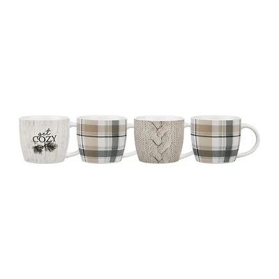 Set of 4 Get Cozy Mugs