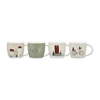 Set of 4 Holiday Mugs