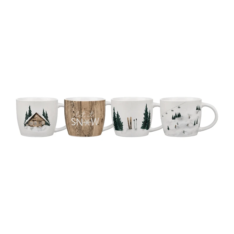 Set of 4 Holiday Mugs