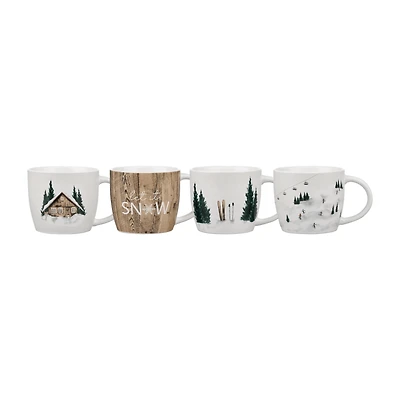 Set of 4 Holiday Mugs