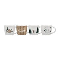 Set of 4 Holiday Mugs