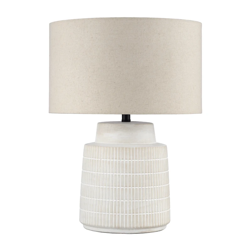 Ceramic Ribbed Table Lamp