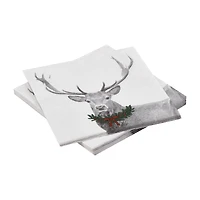 Set of 20 Holiday Deer Napkins