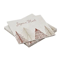 Set of 20 Joyeux Noel Napkins