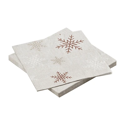 Set of 20 Snowflake Napkins