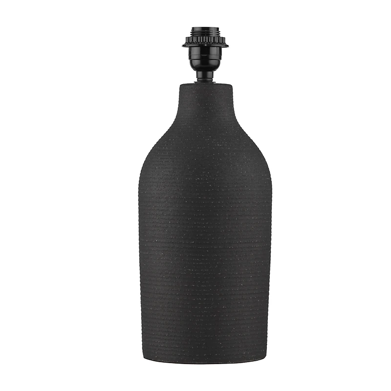 Black Ceramic Lamp Base