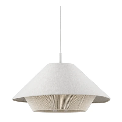 Linen and Rope Ceiling Lamp