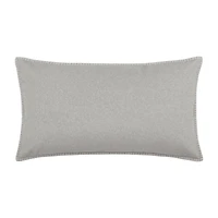 Grey Waverly Decorative Lumbar Pillow