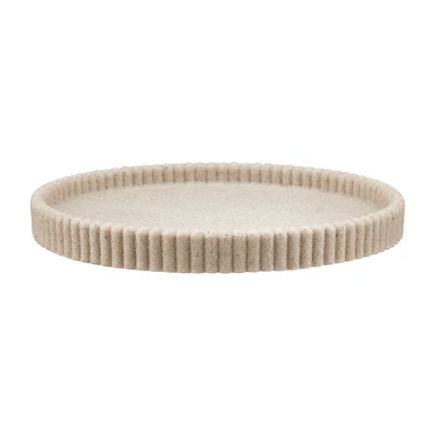 Sand Ribbed Tray