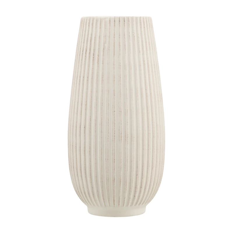 Ribbed Ceramic Table Vase