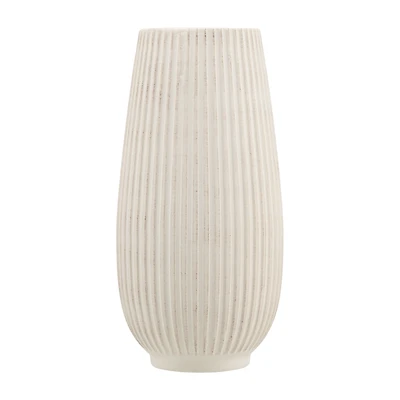 Ribbed Ceramic Table Vase