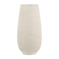 Ribbed Ceramic Table Vase