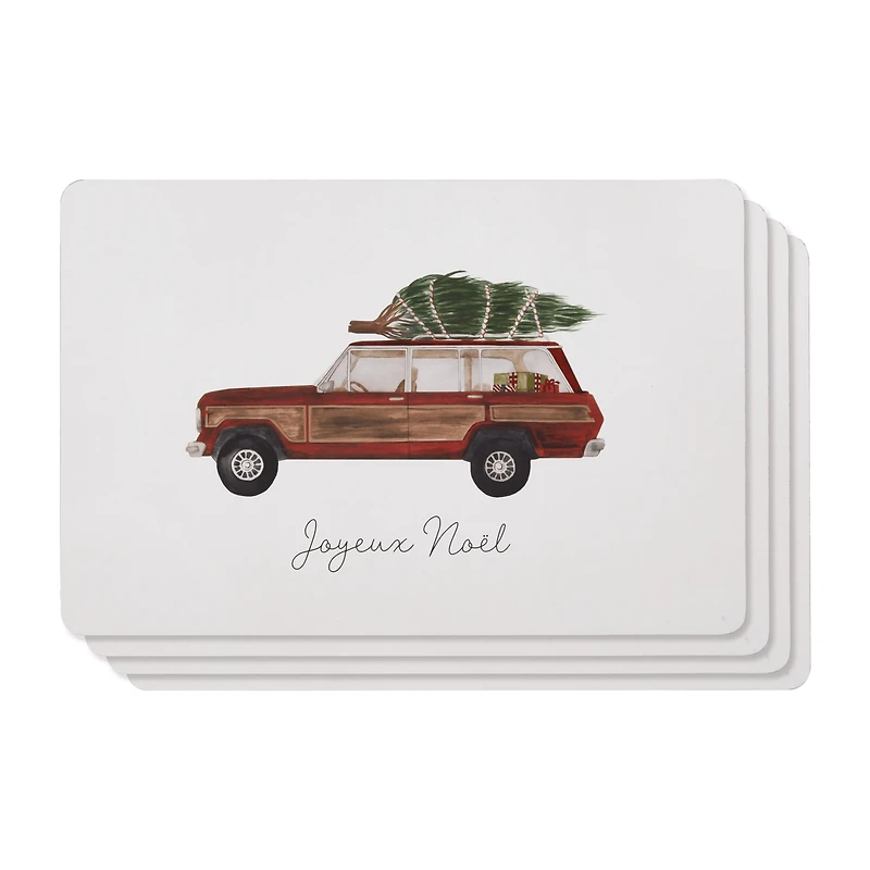 Set of 4 Xmas Placemats