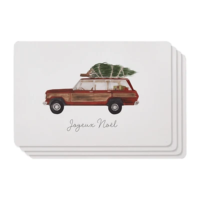 Set of 4 Xmas Placemats