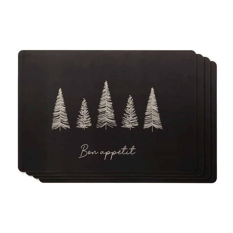 Set of 4 Bon Appetit Placemats