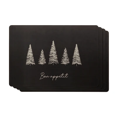 Set of 4 Bon Appetit Placemats