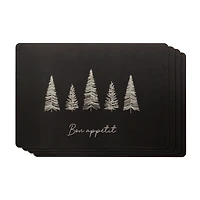 Set of 4 Bon Appetit Placemats