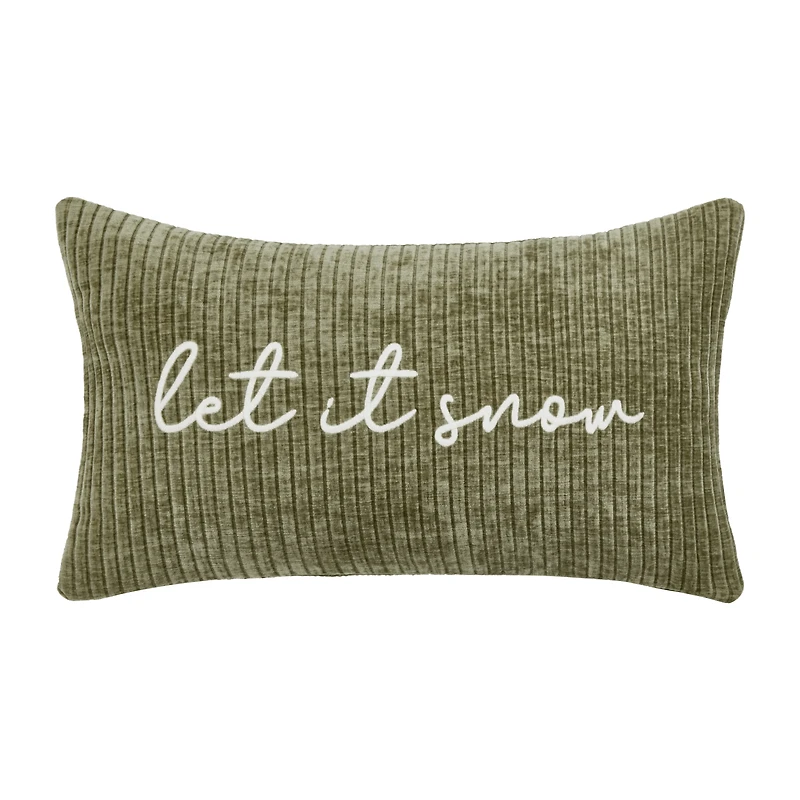 Kyan Let It Snow Lumbar Pillow