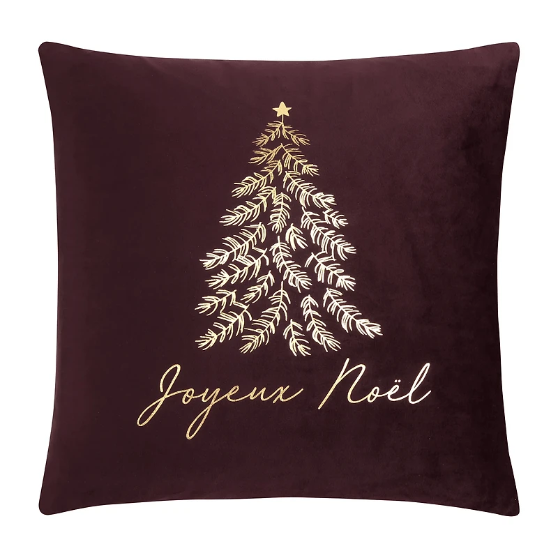 Kina Joyeux Noel Tree Velvet Cushion Cover