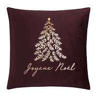 Kina Joyeux Noel Tree Velvet Cushion Cover